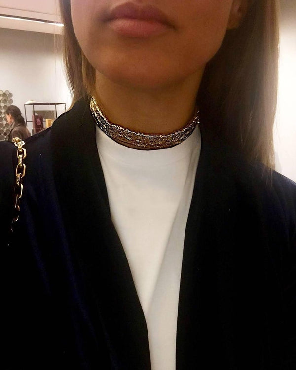 Thin Lace Choker - Alexandra Koumba Designs