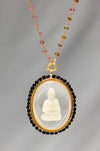 Buddha pendant with stones