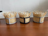 Wicker fringe candles