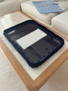 Ionic rectangular tray