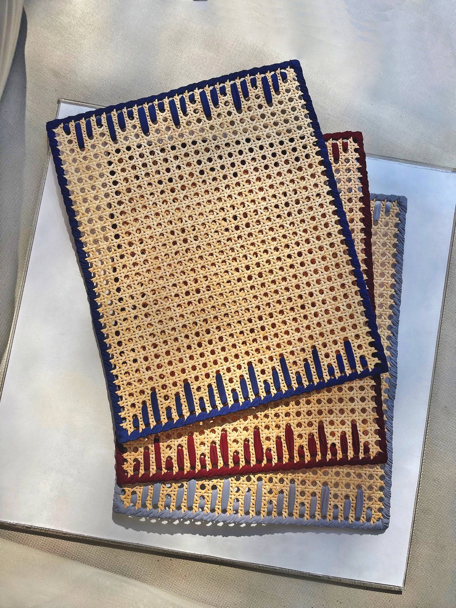 Wicker Rain placemat set of 4