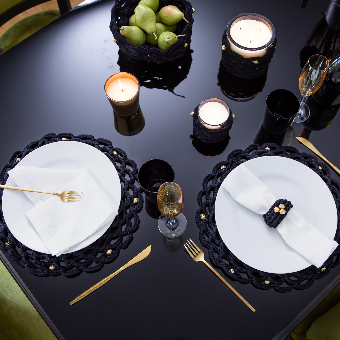 Netball flower placemat set of 4 designed by alexandra koumba