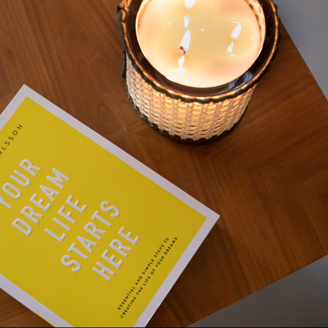 Wicker Candles designed by alexandra koumba