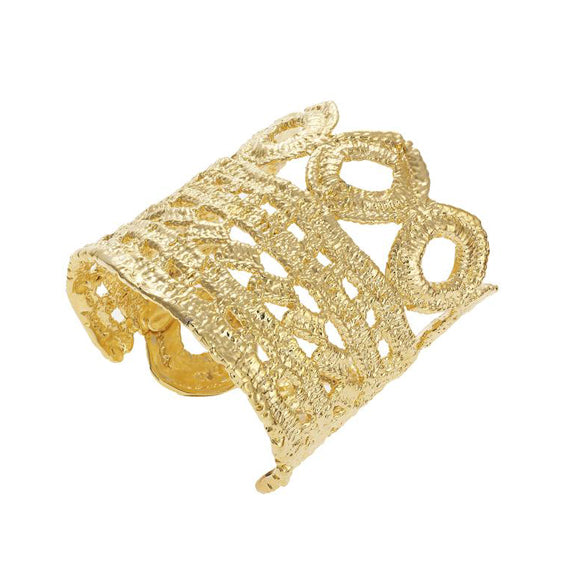 Titania Cuff in Lace Crochet - Alexandra Koumba Designs