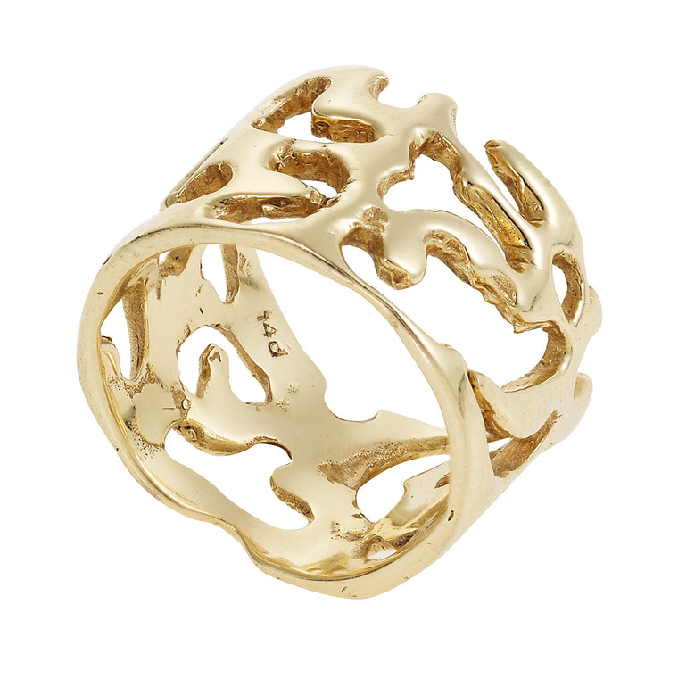 Lace Ring in gold - Alexandra Koumba Designs