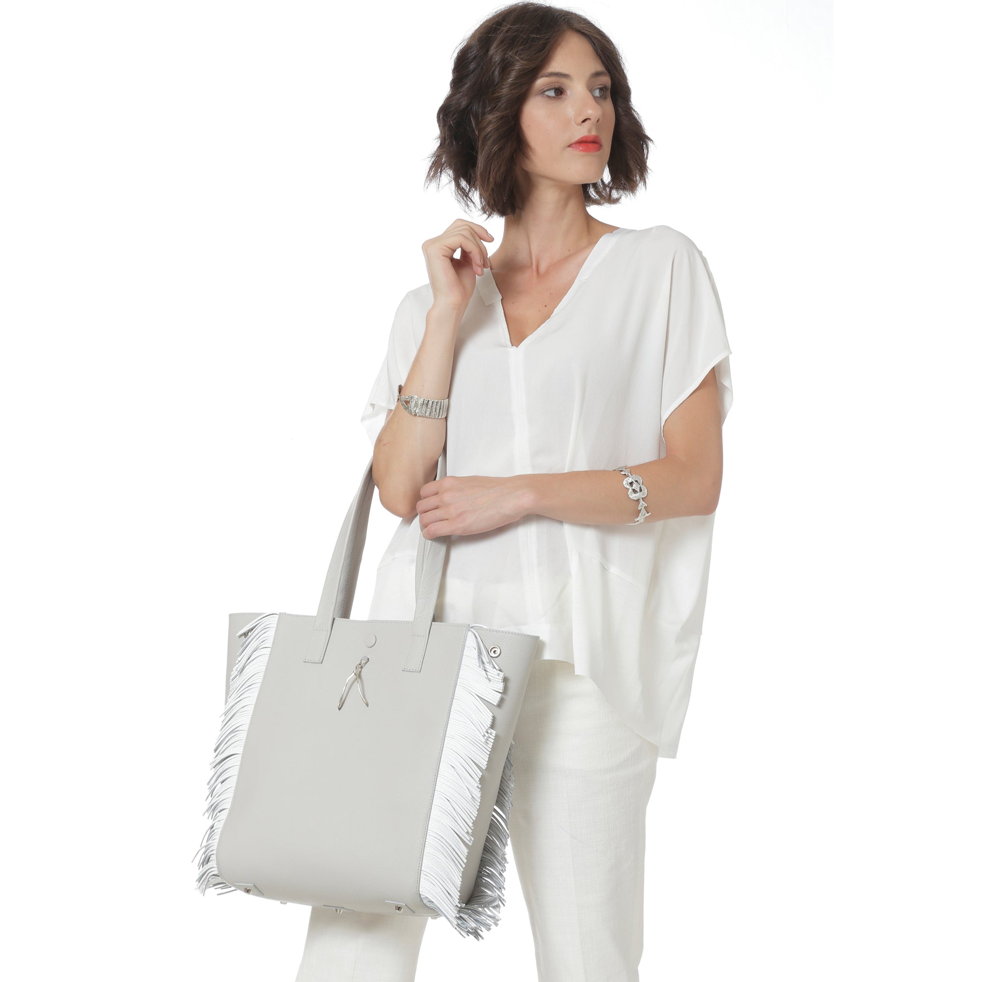 WB Fringe Shop Bag - Alexandra Koumba Designs