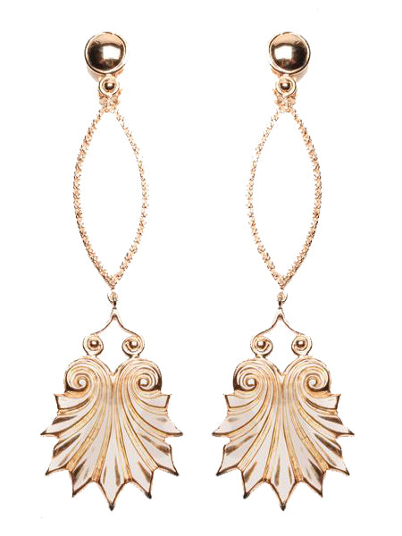 Akrokeramo Pave' by Alexandra Koumba in rose gold mat finish, with white stones