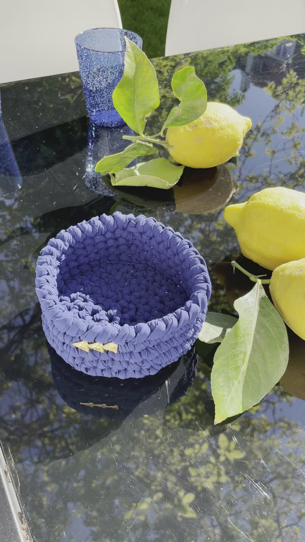 Ionian small basket/bottle holder designed by alexandra koumba