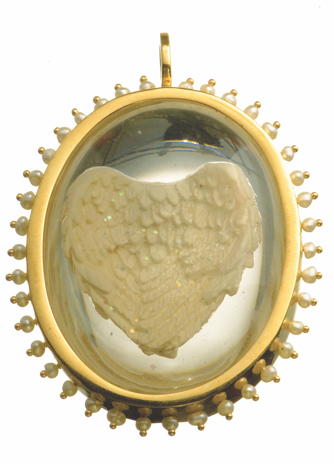 Angel Heart with stones