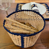 Wicker tall basket designed by alexandra koumba