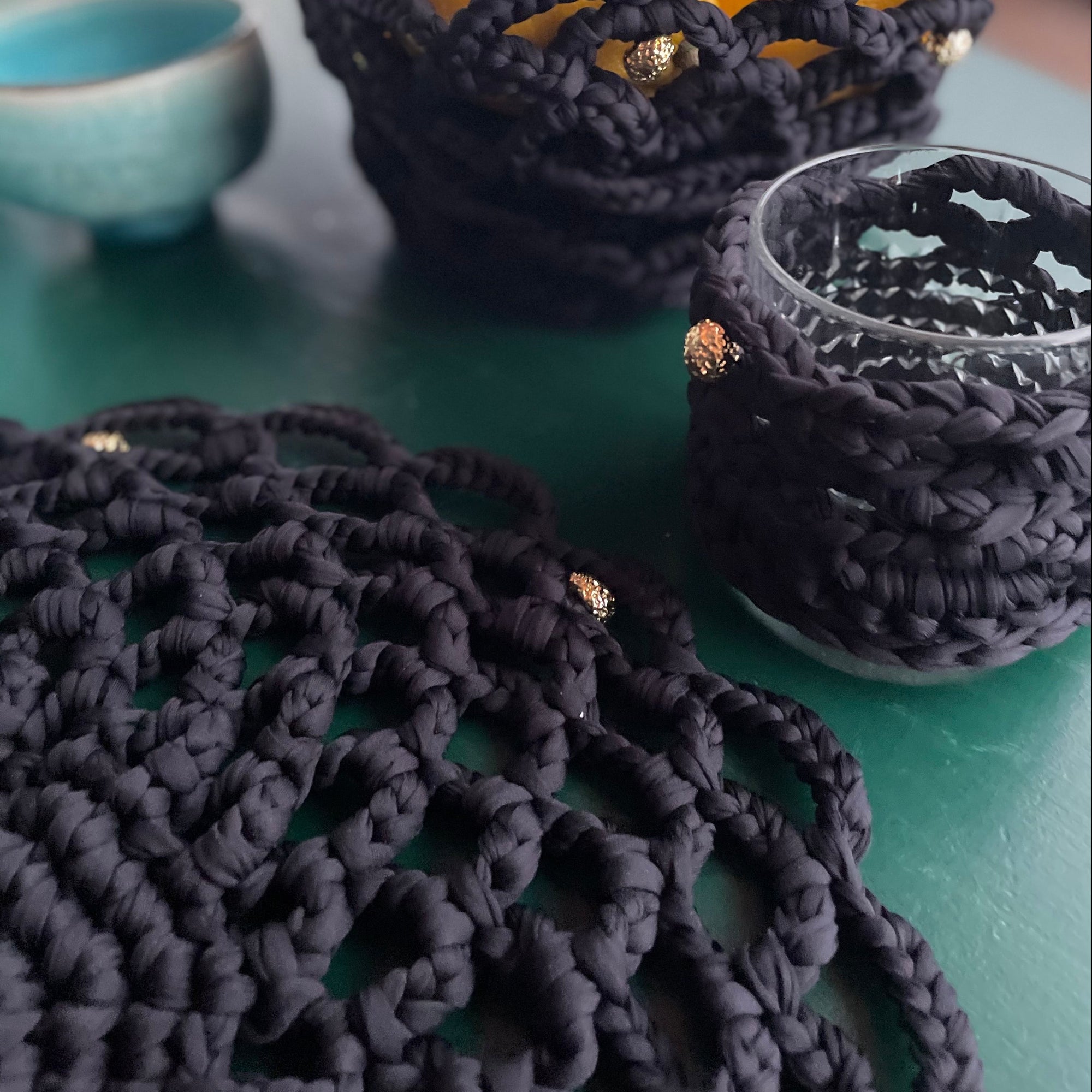 Netball flower placemat set of 4 designed by alexandra koumba