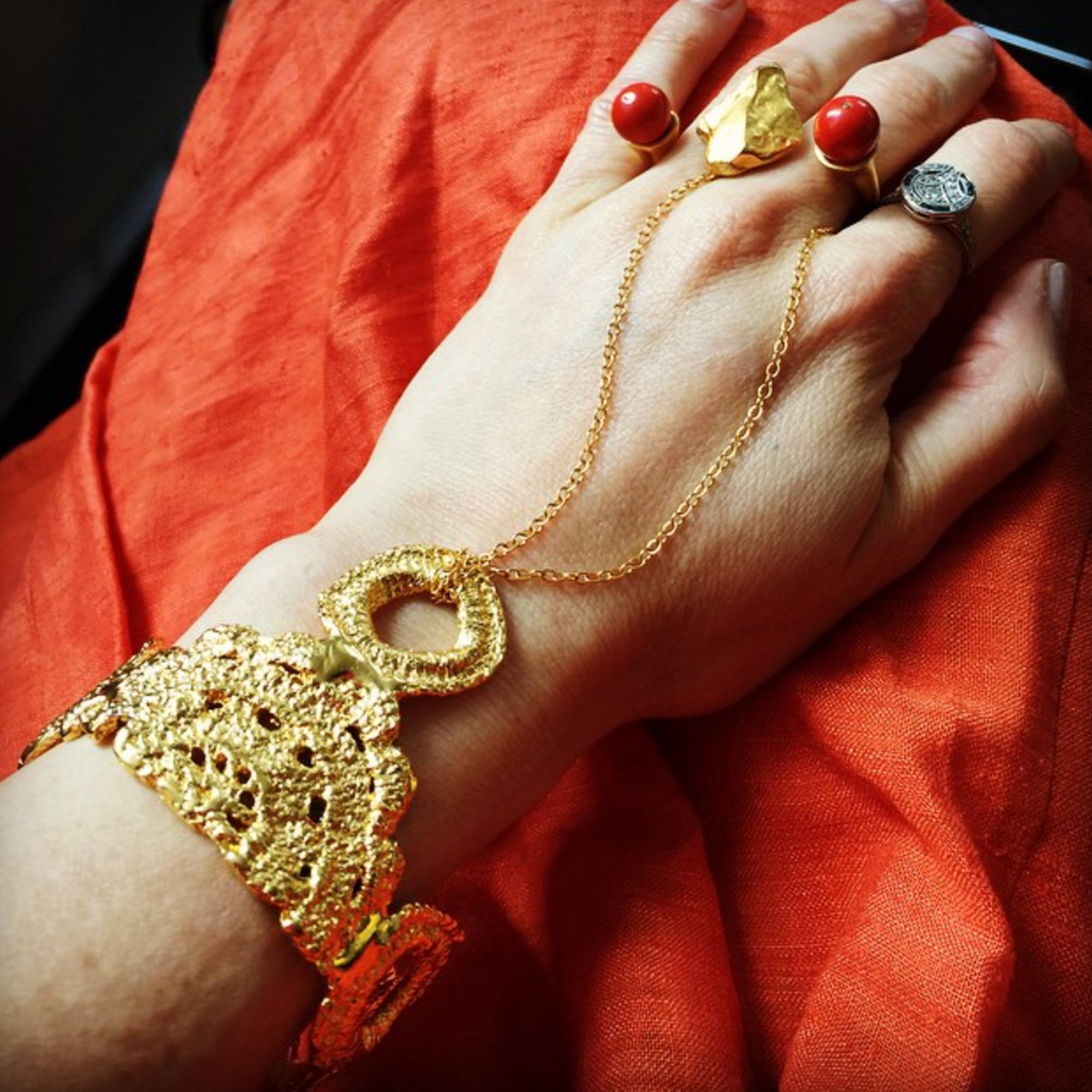 Isadora Handpiece in Lace Crochet - Alexandra Koumba Designs