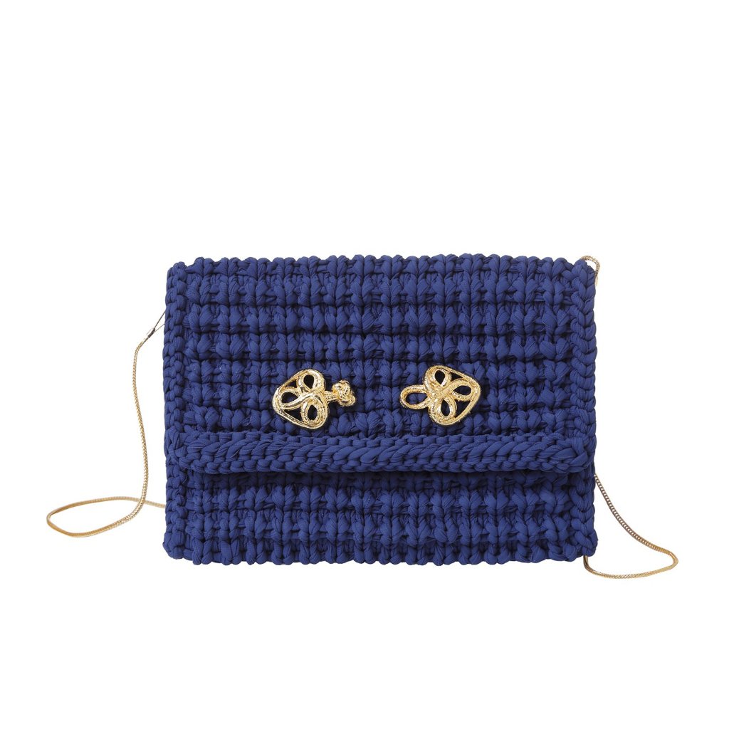 Knot Pouch with knots - "Taghari" - Alexandra Koumba Designs