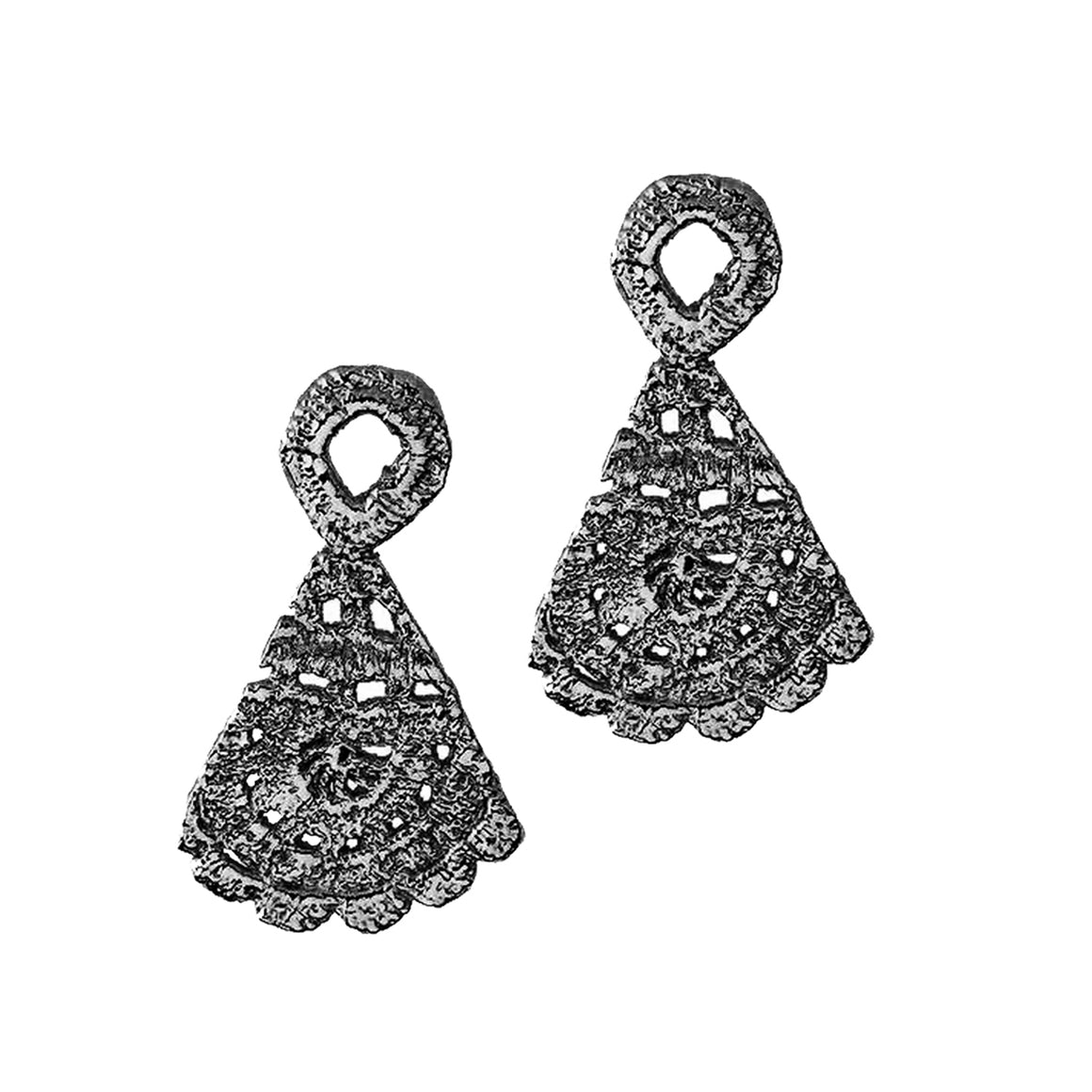 Morgana Earrings in Lace Crochet - Alexandra Koumba Designs