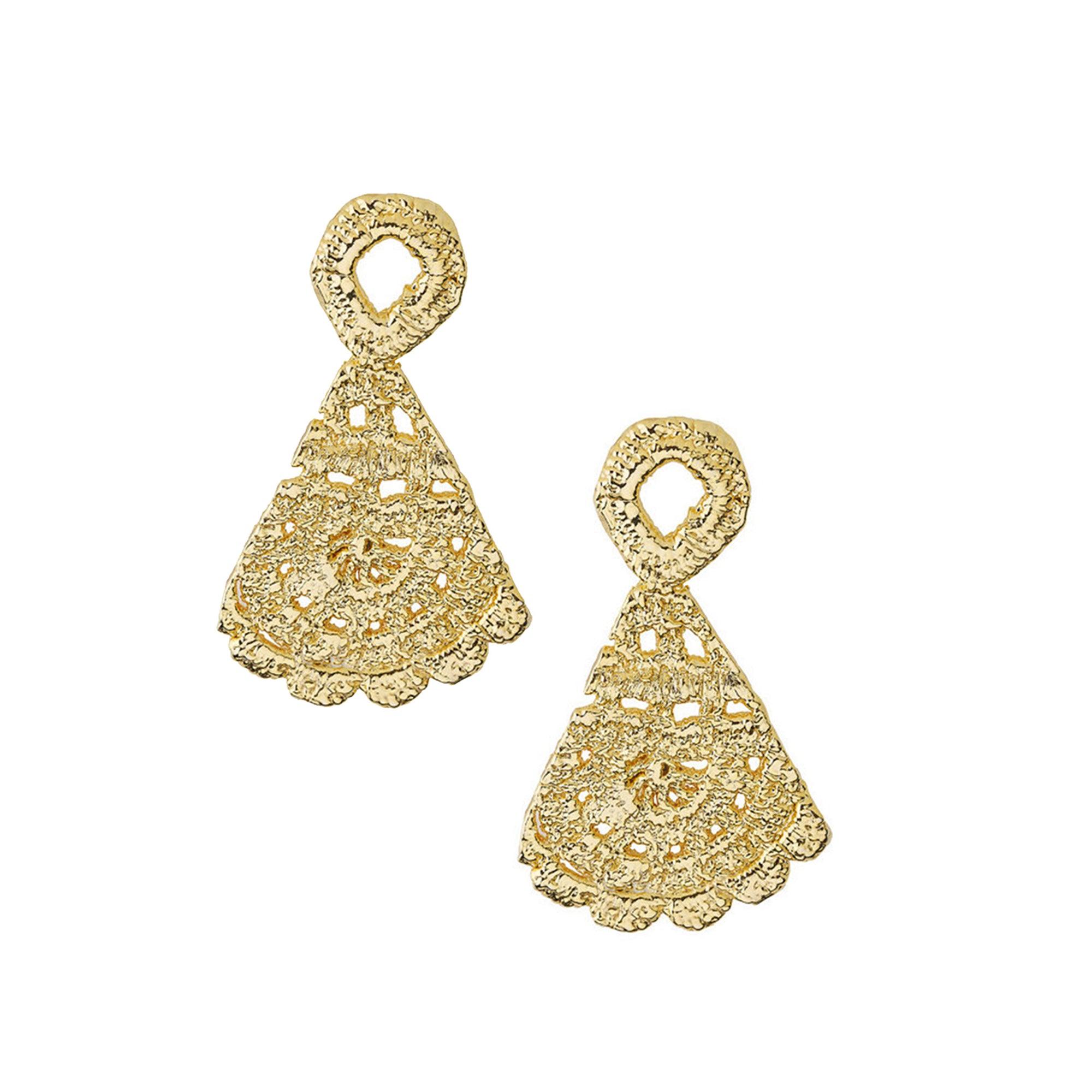 Morgana Earrings in Lace Crochet - Alexandra Koumba Designs