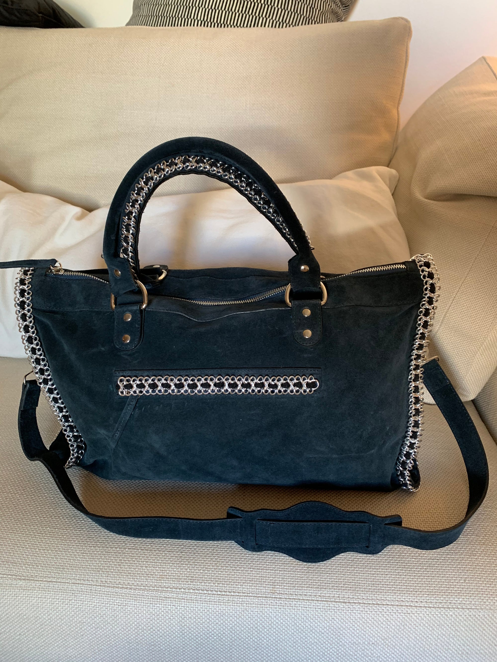 signature bag  Blue/silver voyager side