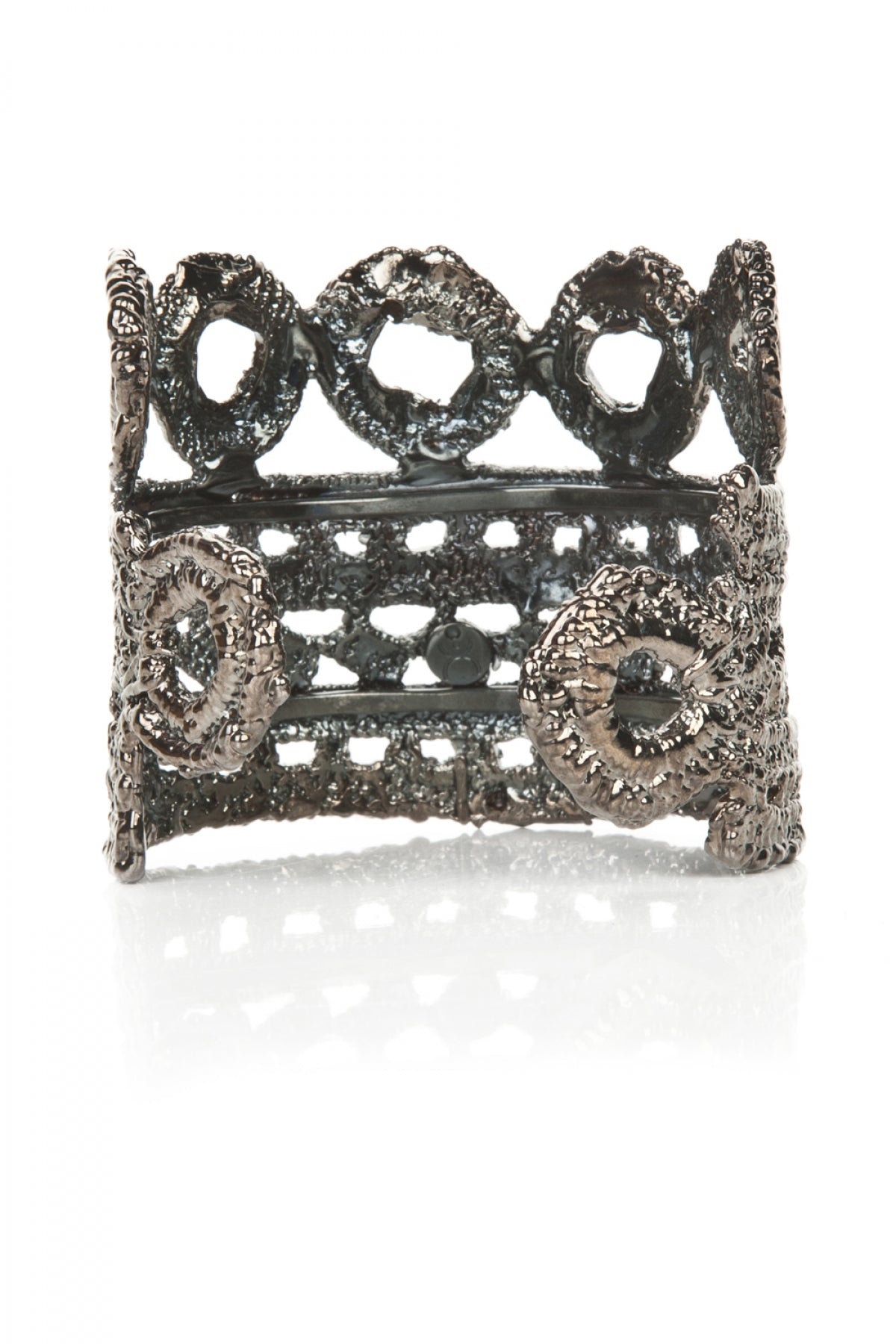 Titania Cuff in Lace Crochet - Alexandra Koumba Designs