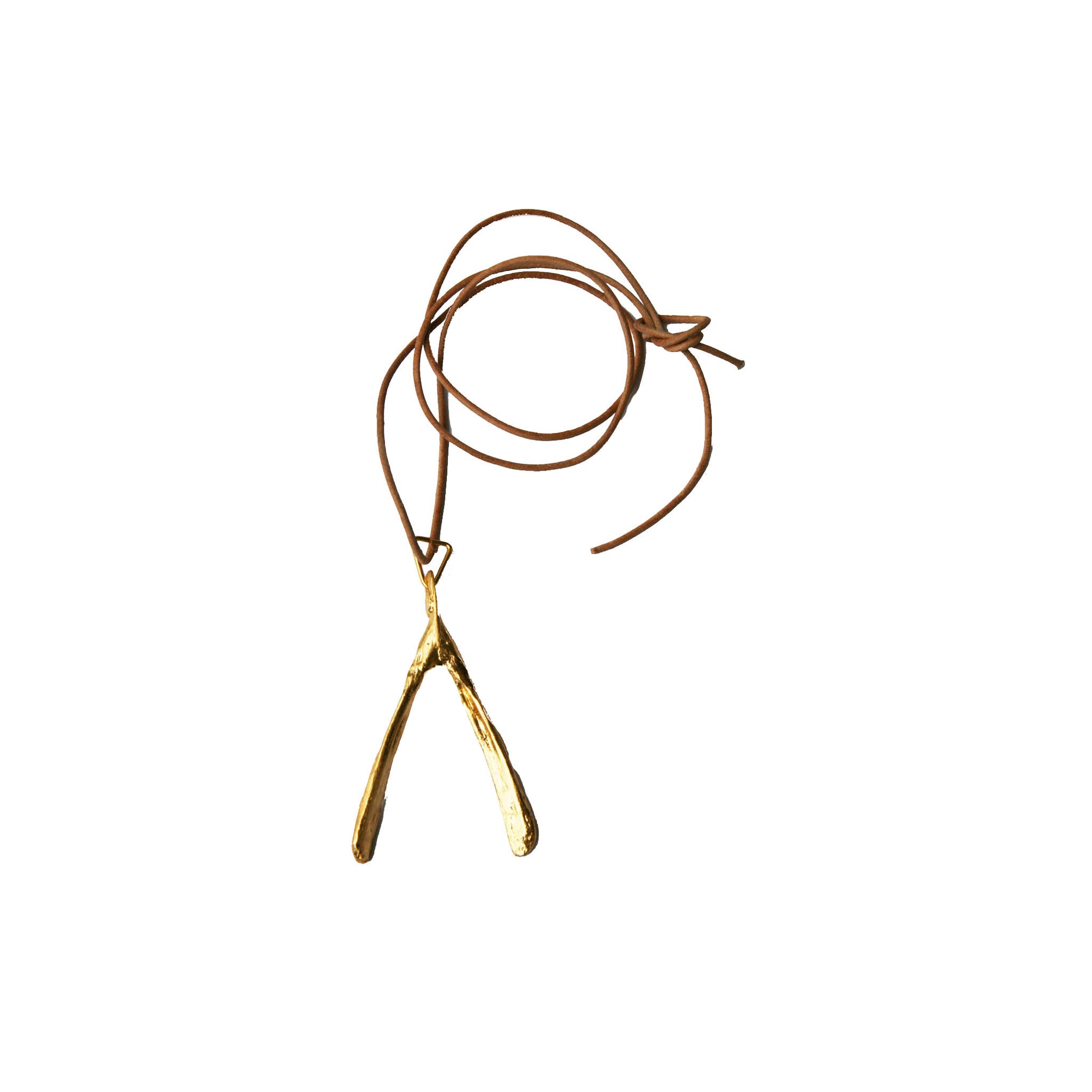 Leather Turkey Pendant - Alexandra Koumba Designs